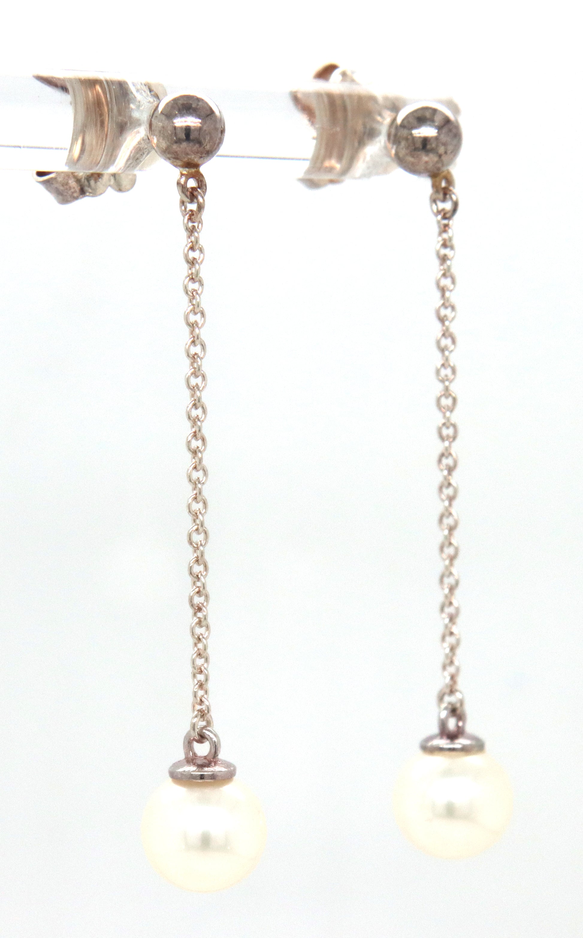 Tiffany & CO Ziegfeld pearl dangle earrings