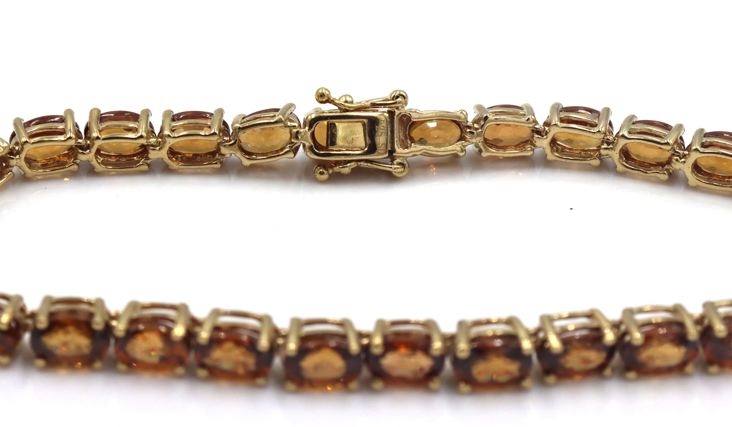 Lot of 2 Vintage 925 sterling silver cubic zirconia bracelets