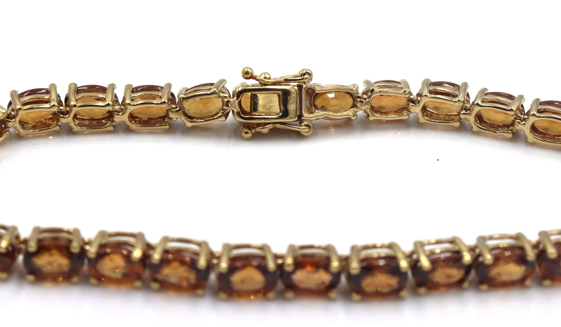 Lot of 2 Vintage 925 sterling silver cubic zirconia bracelets