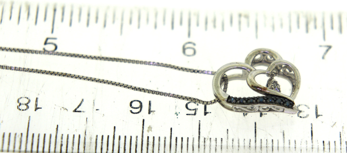Sterling Silver Heart Shaped Pendant on Chain