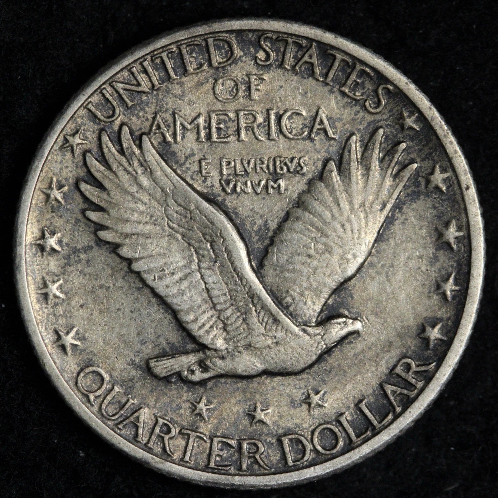 1927 Standing Liberty Quarter Philadelphia Mint Fine (F-12) Details 90% Silver U.S. Coin