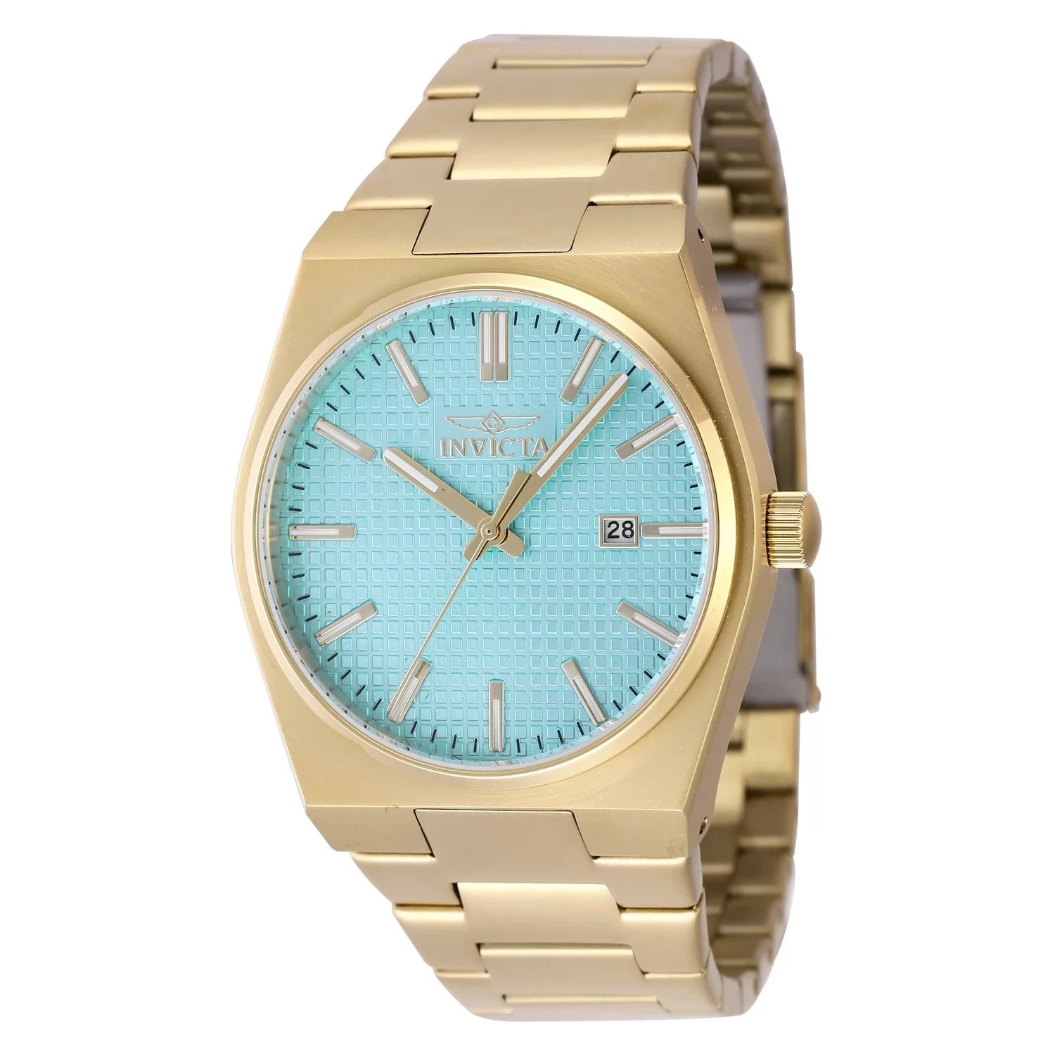 Invicta Men's Speedway Quartz 3 Hand Light Blue Dial Watch