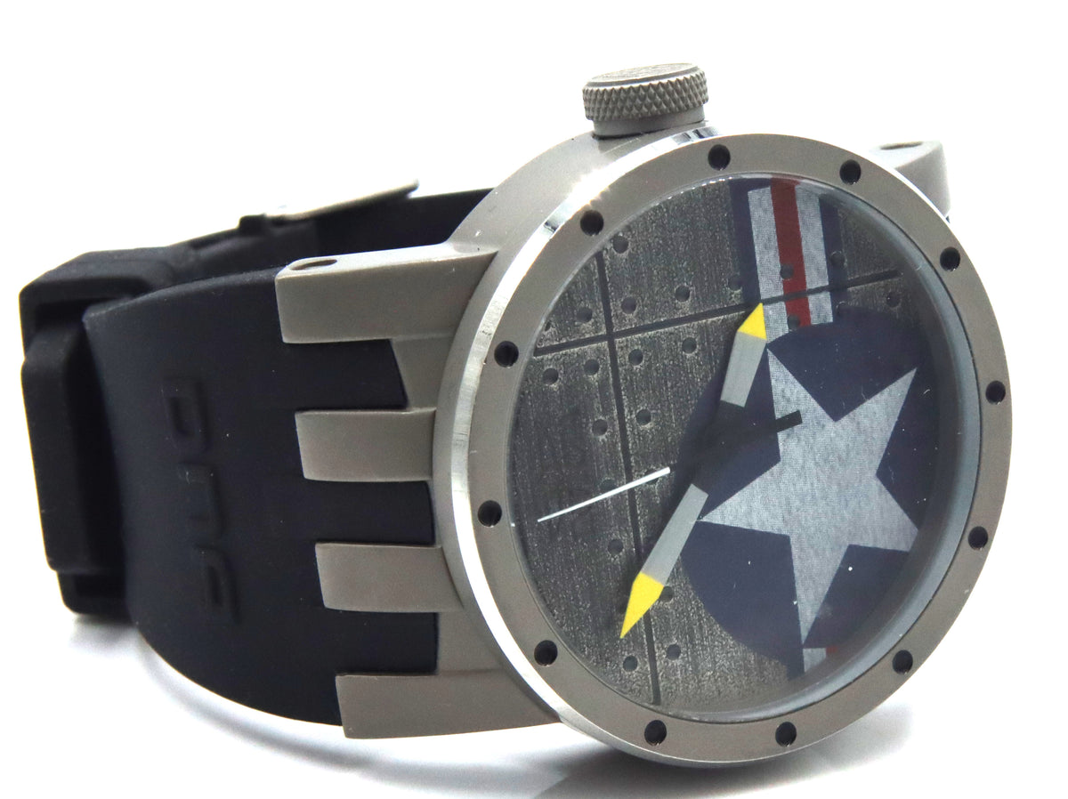 Invicta DNA Bomber silver tone dial watch