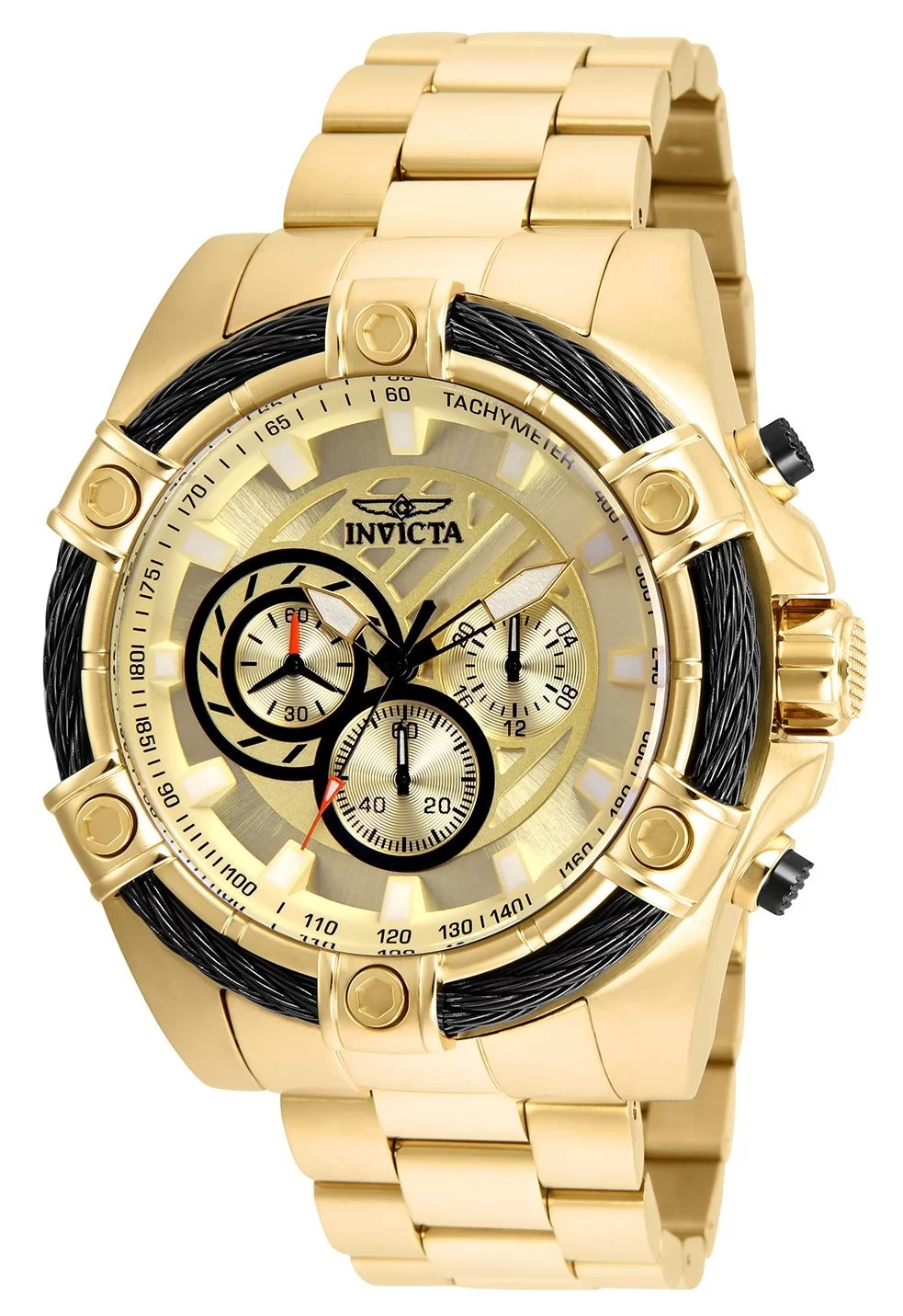 Invicta Men's Bolt Quartz Chronograph Gold Dial Watch