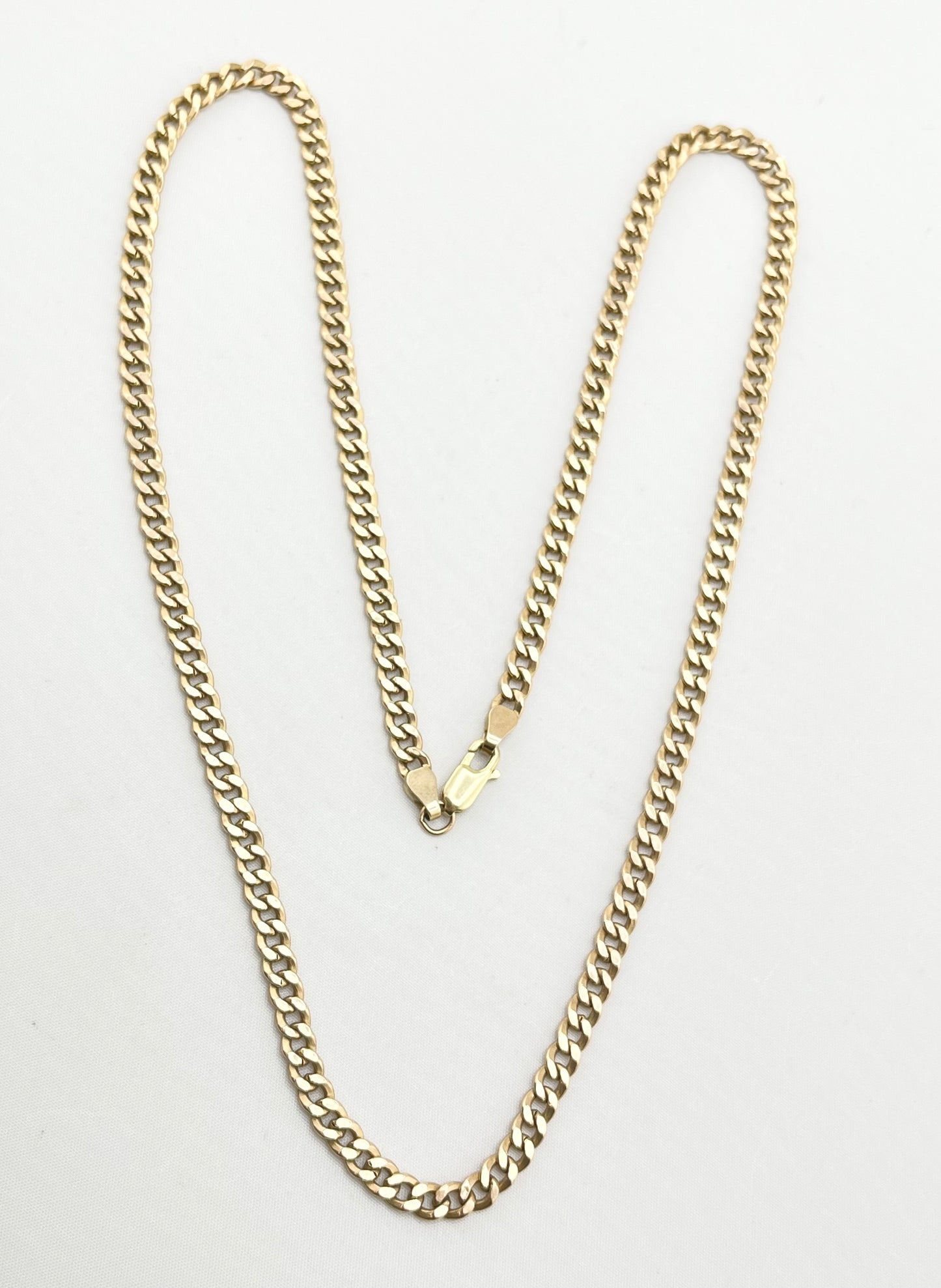 Italian 14KT Yellow Gold 4MM Miami Cuban Link Chain Necklace