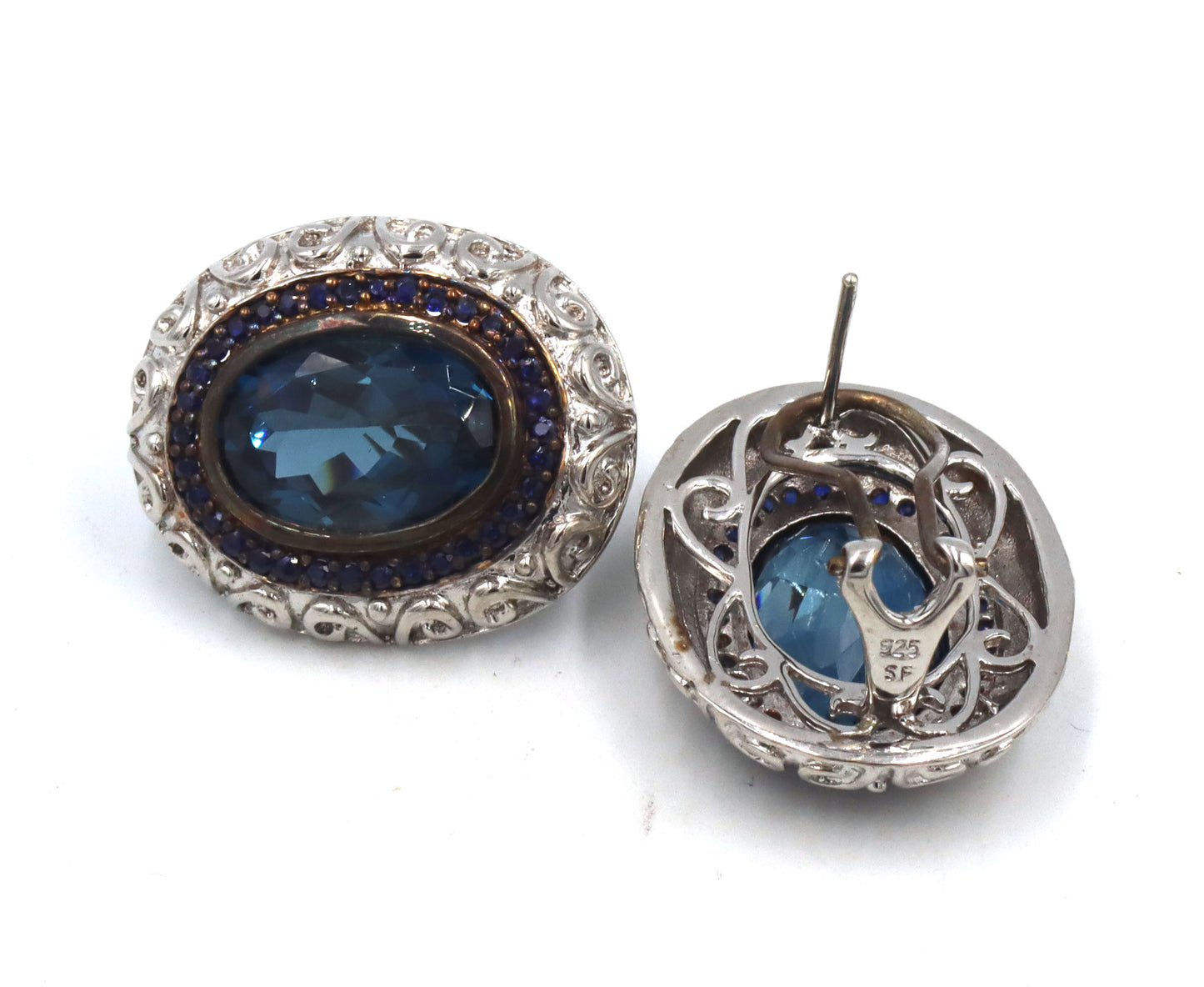 3 Pairs of 925 sterling silver earrings