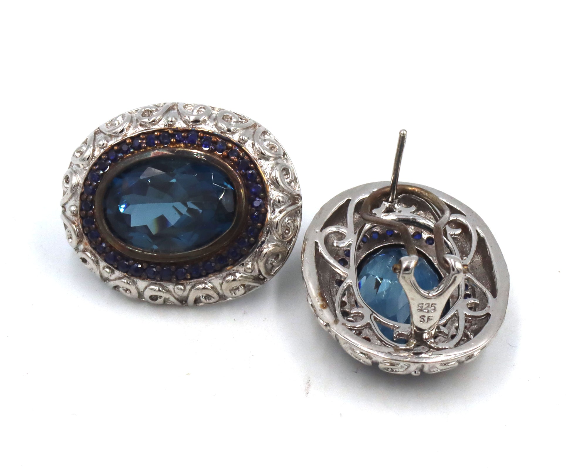 3 Pairs of 925 sterling silver earrings