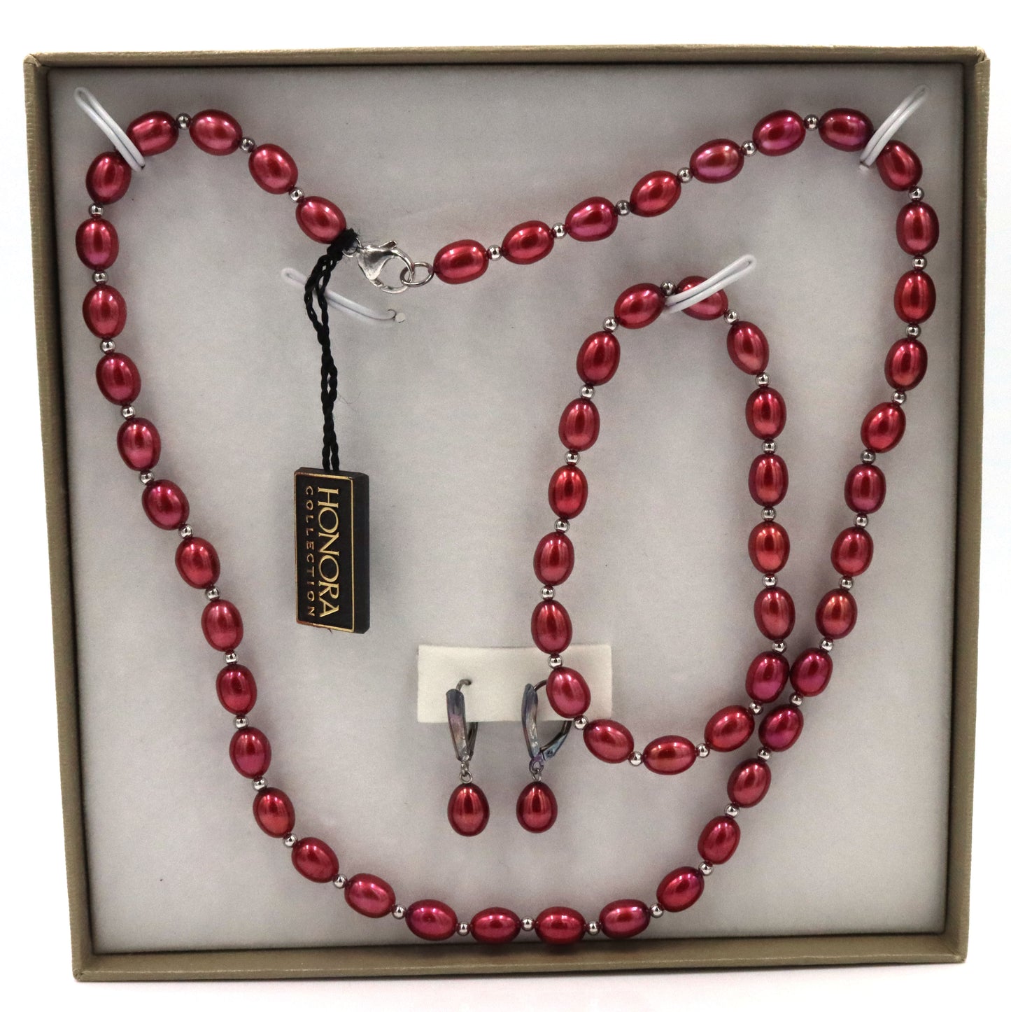 Set of Honora necklace, bracelet and earrings