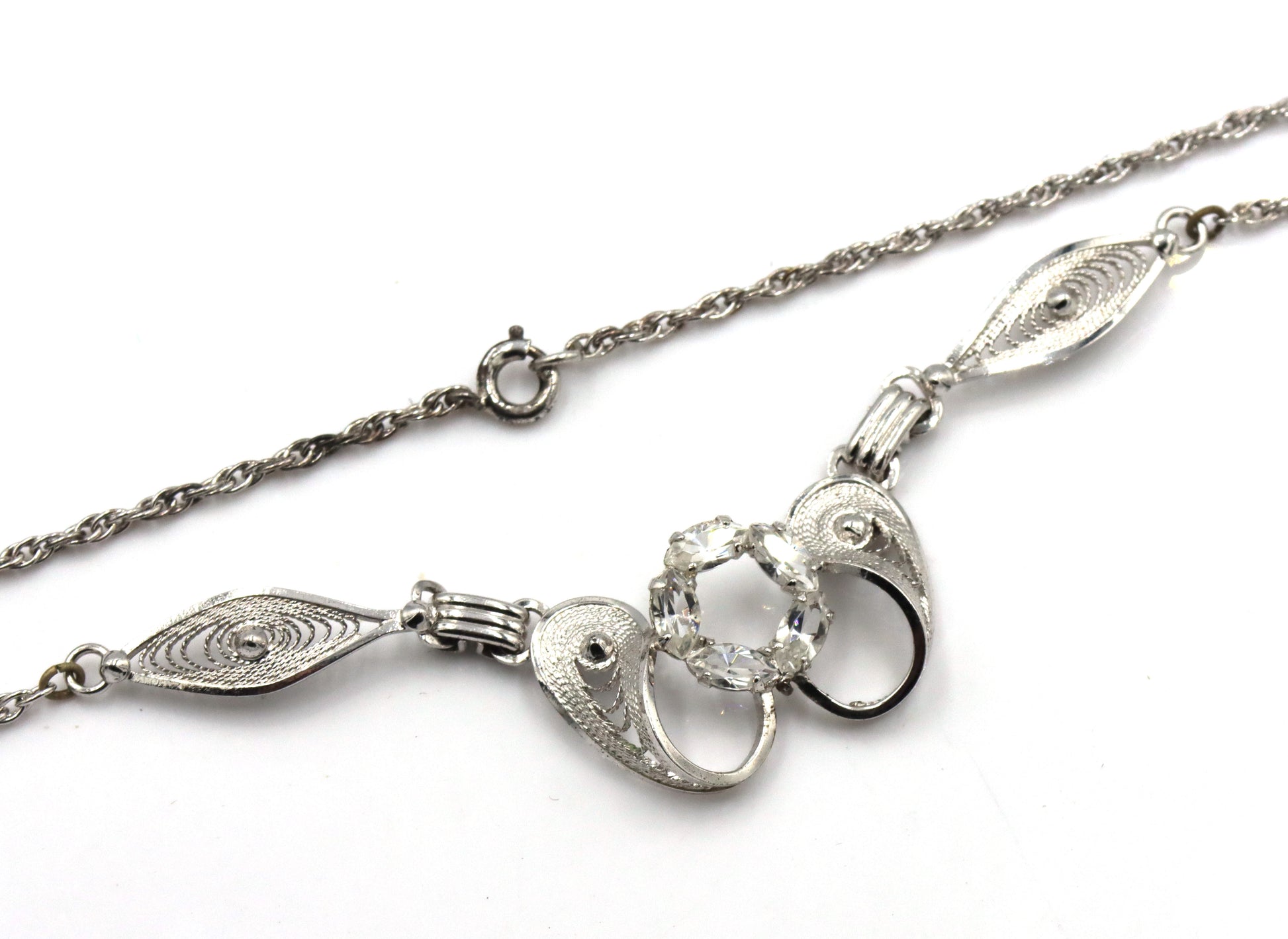 Group lot of 9 vintage 925 sterling silver necklaces