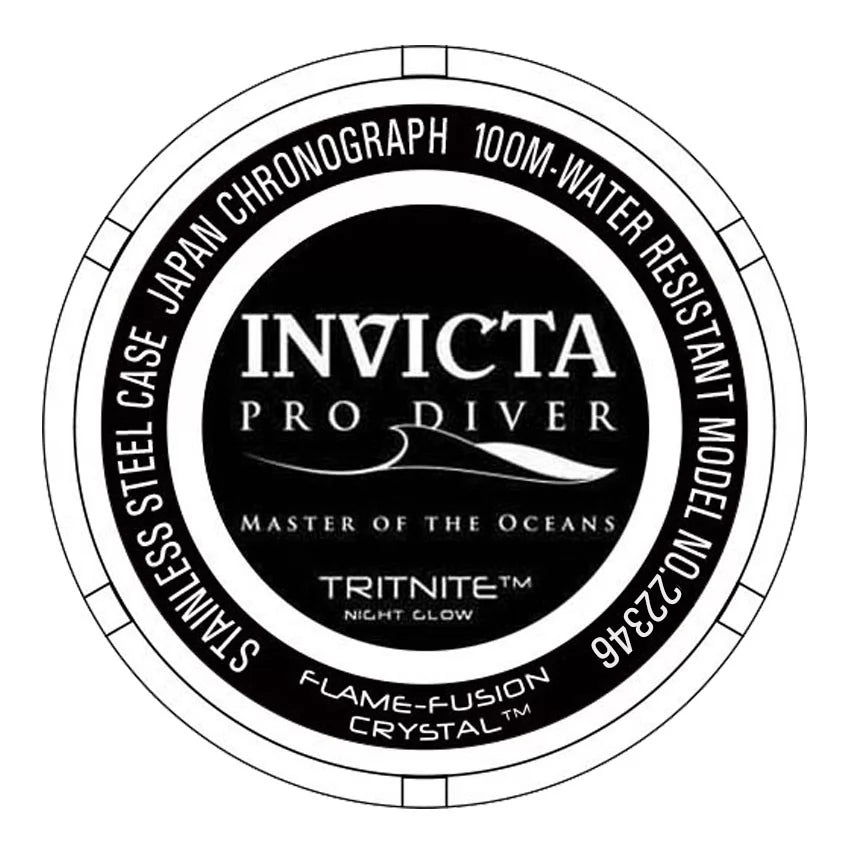 Invicta Men's Pro Diver Quartz Chronograph Gold Dial Watch