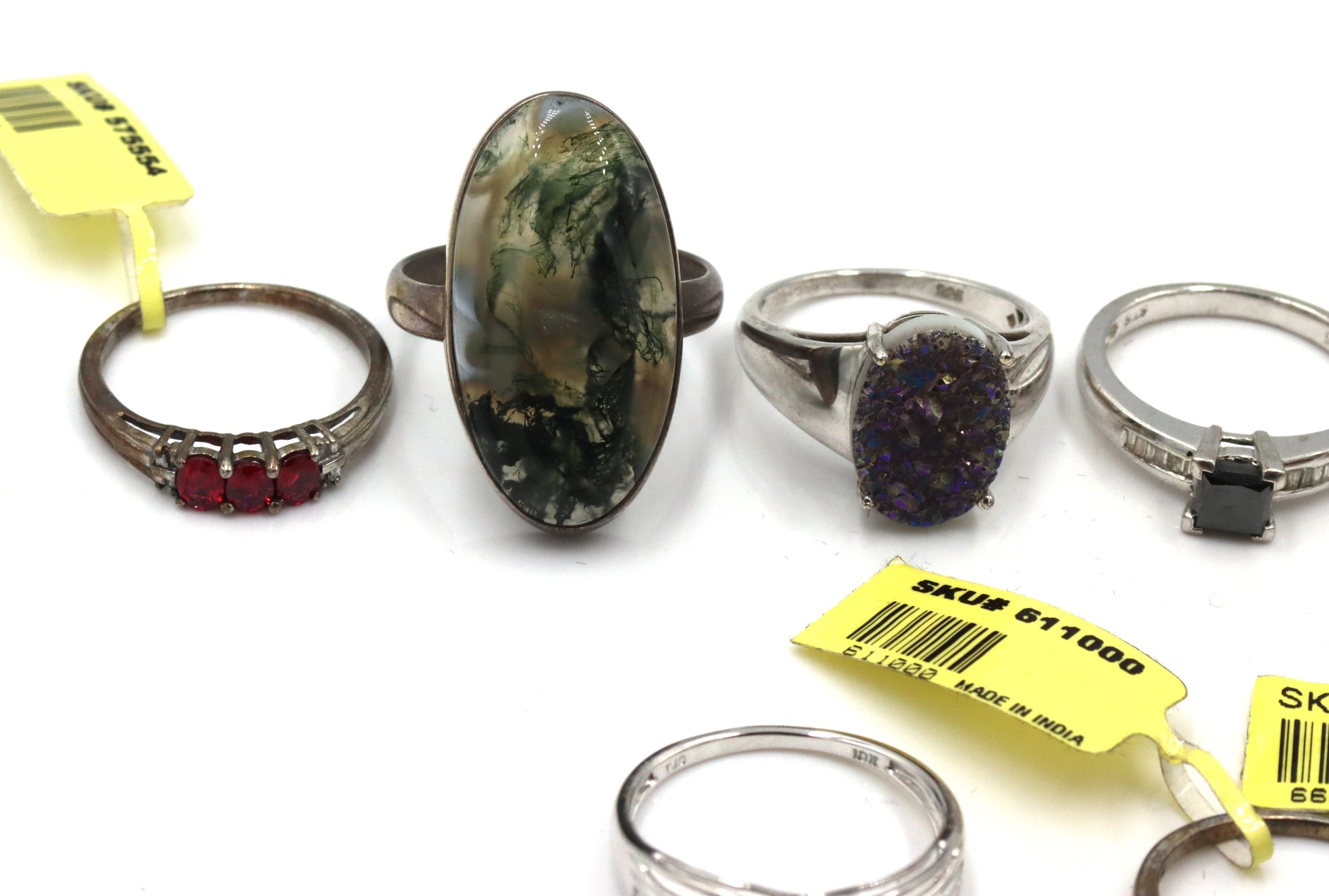 Group lot of Vintage 925 sterling silver rings