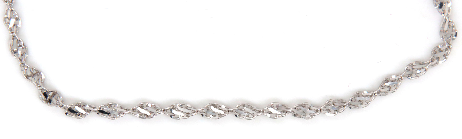 14kt White gold rope bracelet