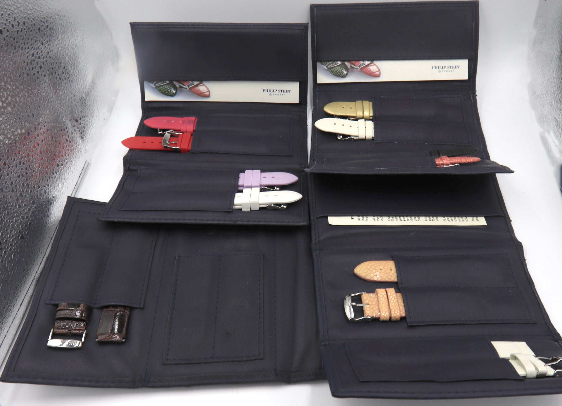 Group of 11 Philip & Stein Leather Straps