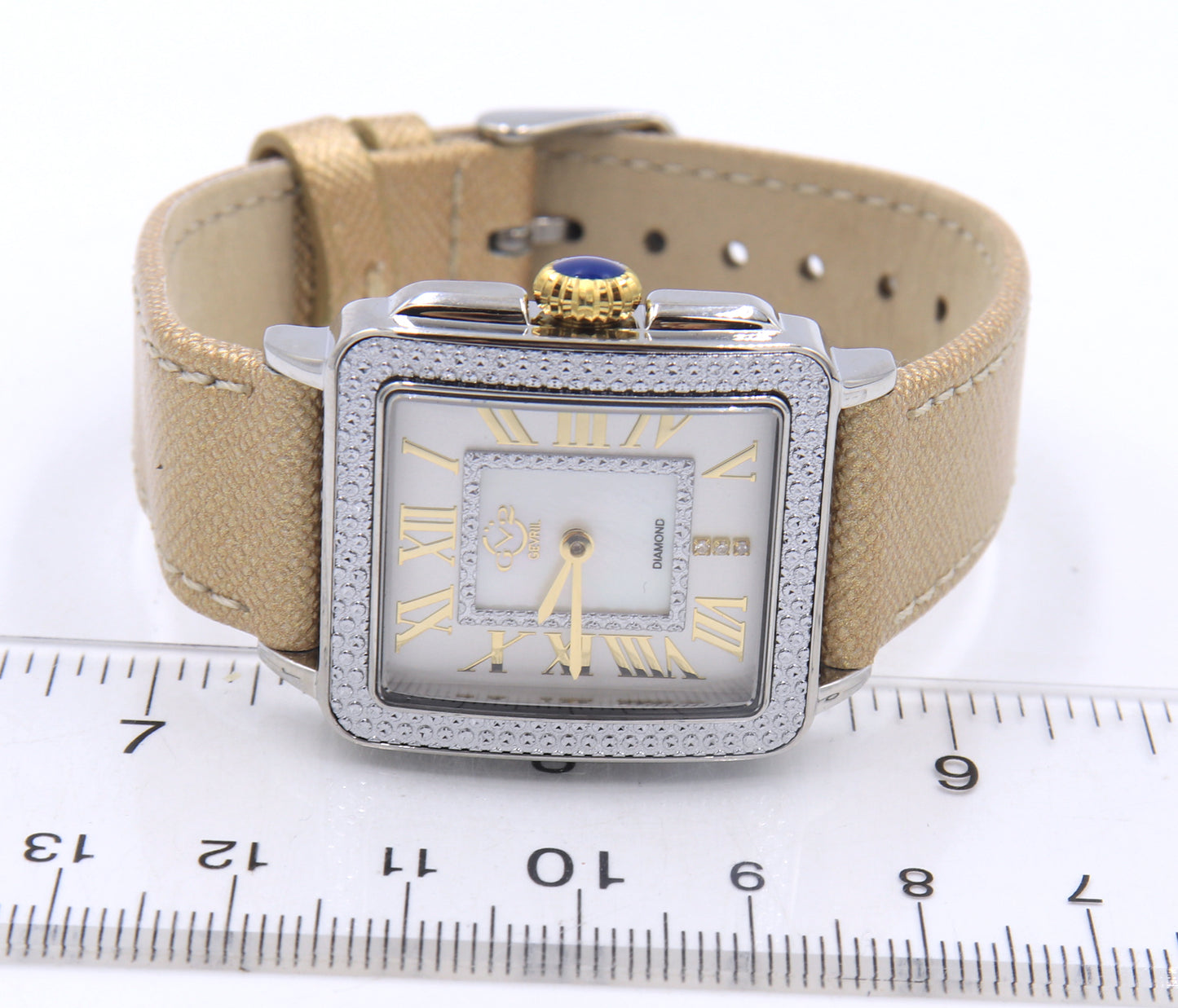 Gevril GV2 Padova Swiss Diamond 28.5mm Quartz Qatch Watch