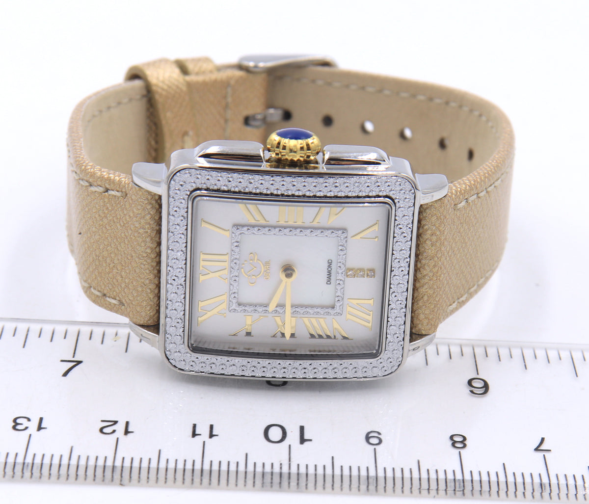 Gevril GV2 Padova Swiss Diamond 28.5mm Quartz Qatch Watch