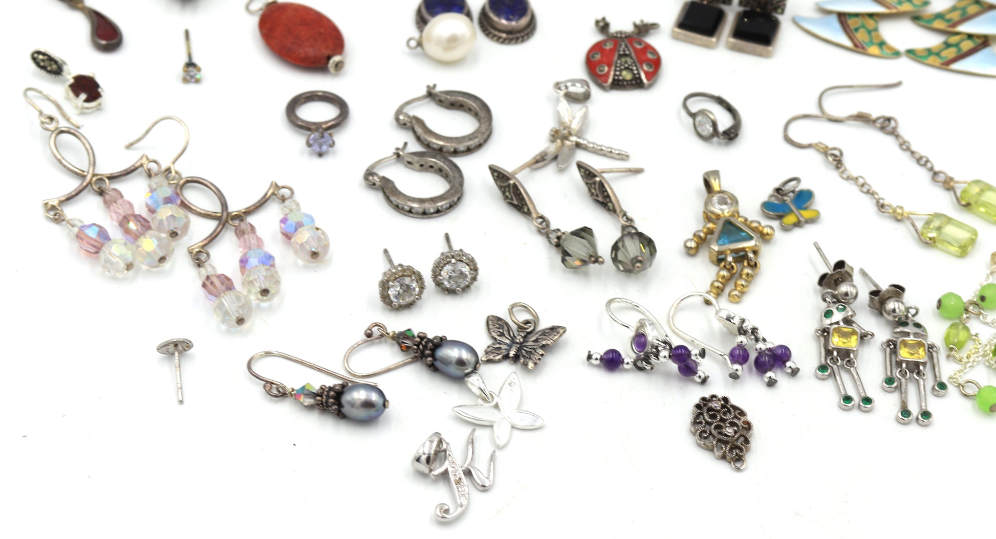 Group lot of Vintage 925 sterling silver mixed Jewelry