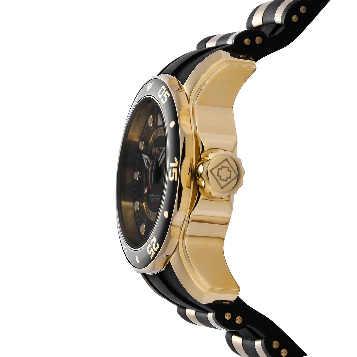 Invicta Men's Pro Diver Quartz GMT Black Dial Watch