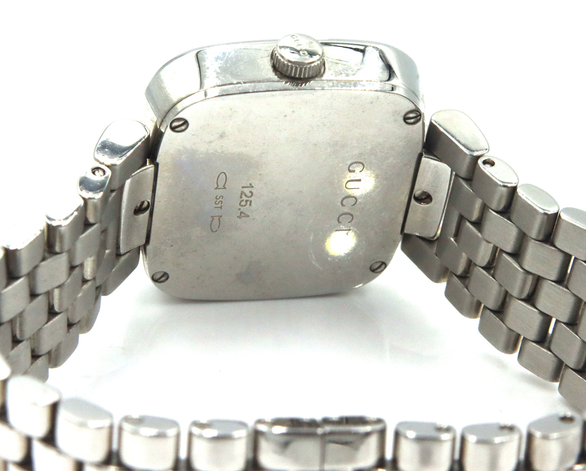 Gucci silver dial stainless steel watch