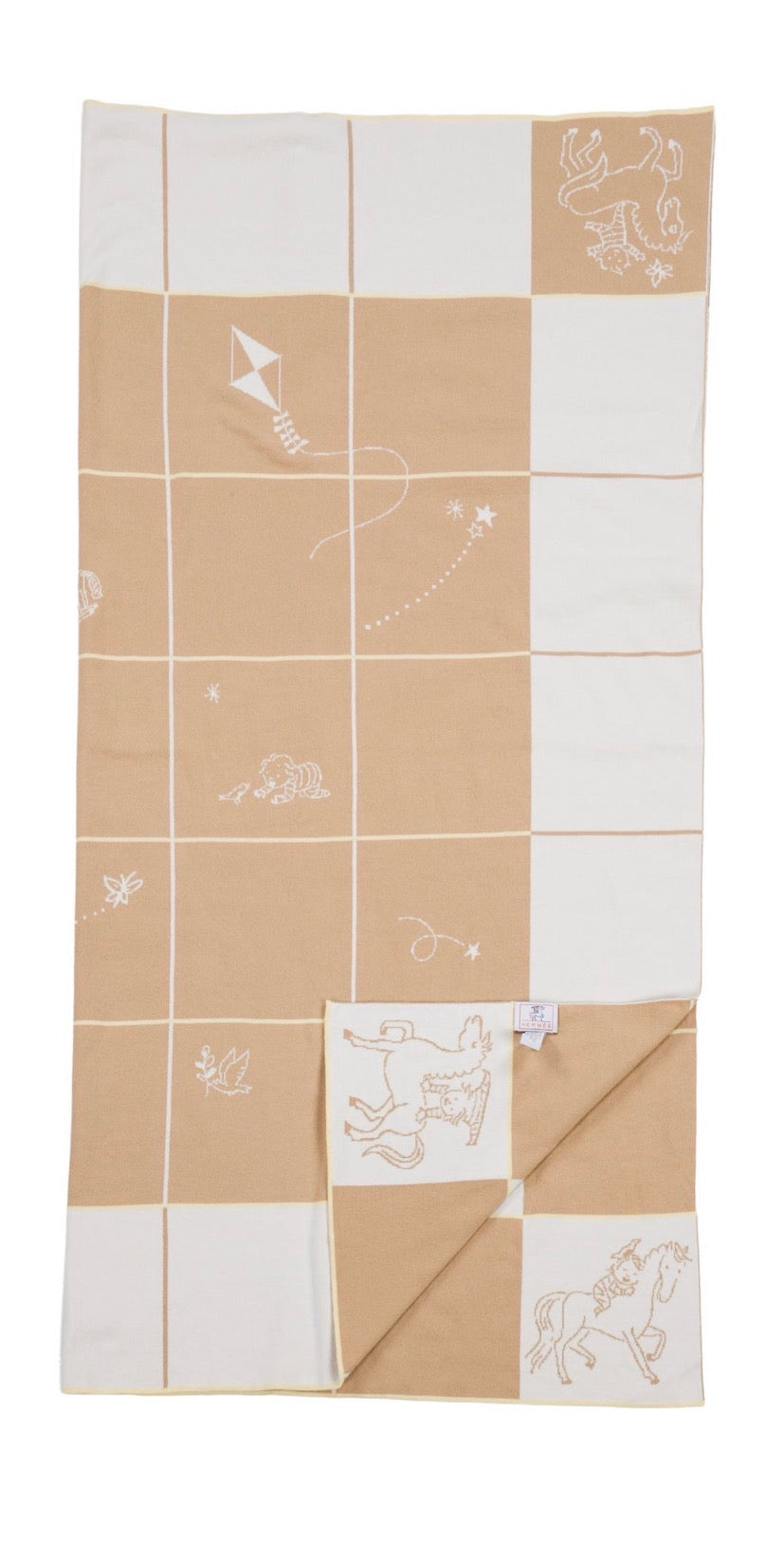 Hermes Cabriol baby blanket