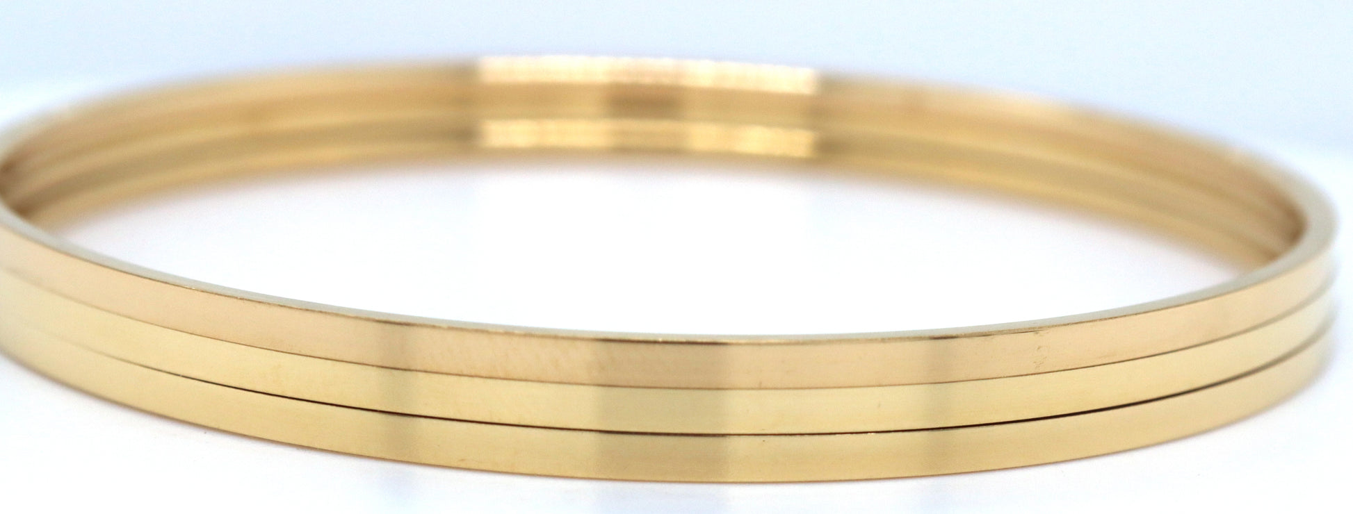 Set of 3 gold plated bangles