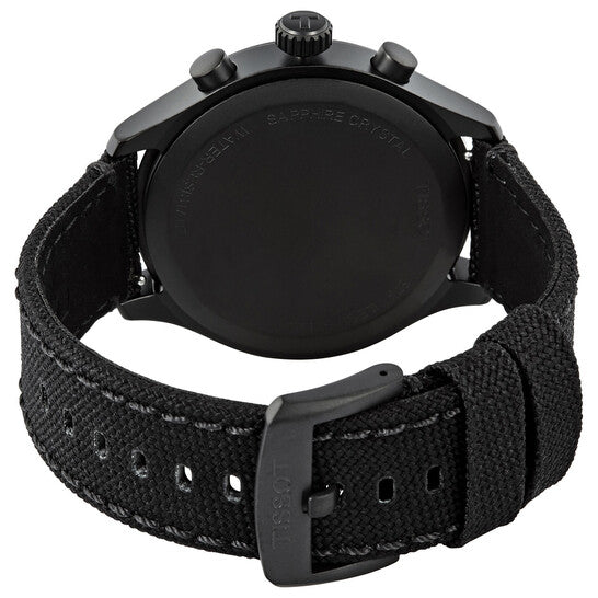 Tissot Chrono XL Swiss Quartz Chronograph Men’s Watch – Black Dial & Nylon Strap (45mm)