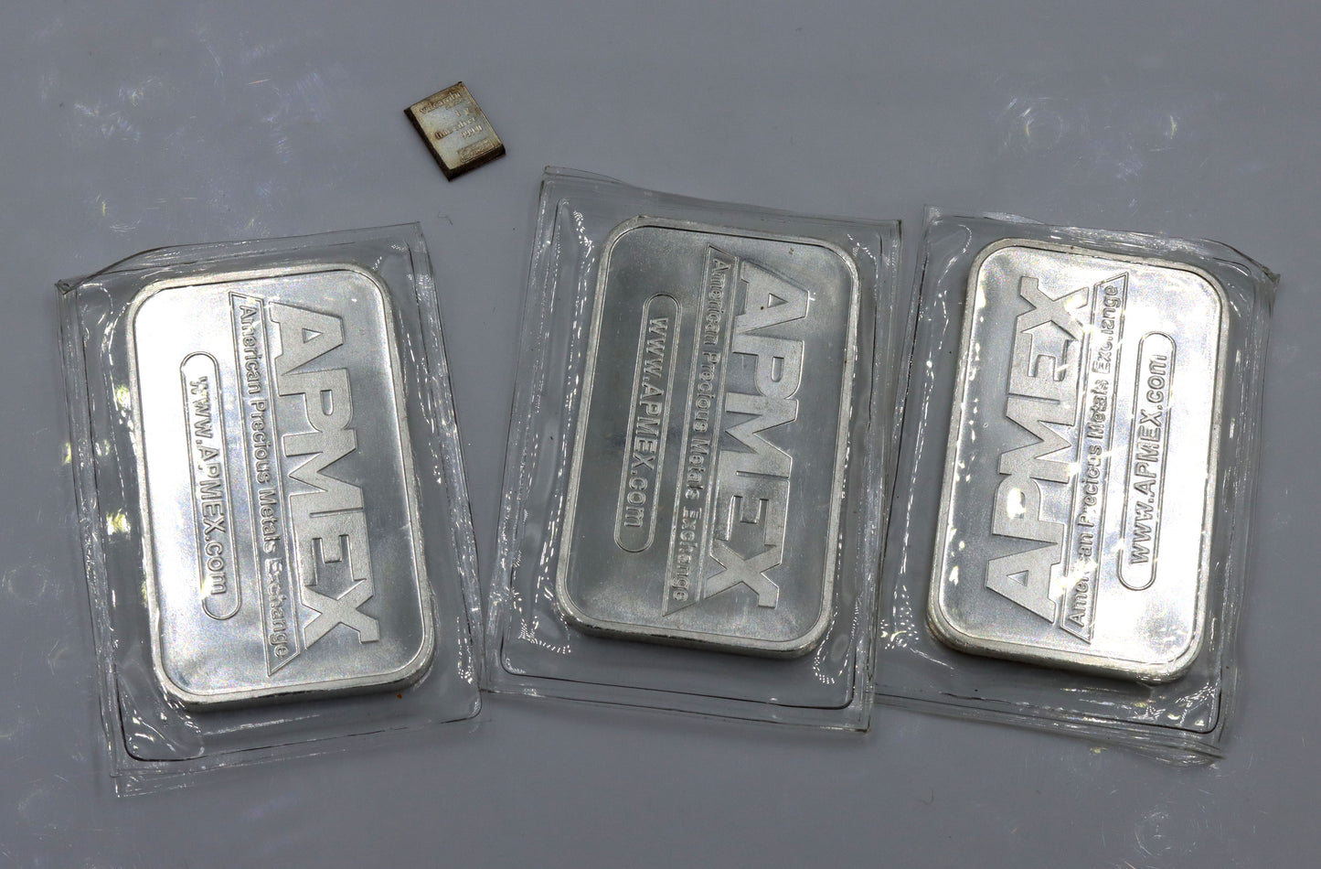 Group lot of 3 APMEX bars