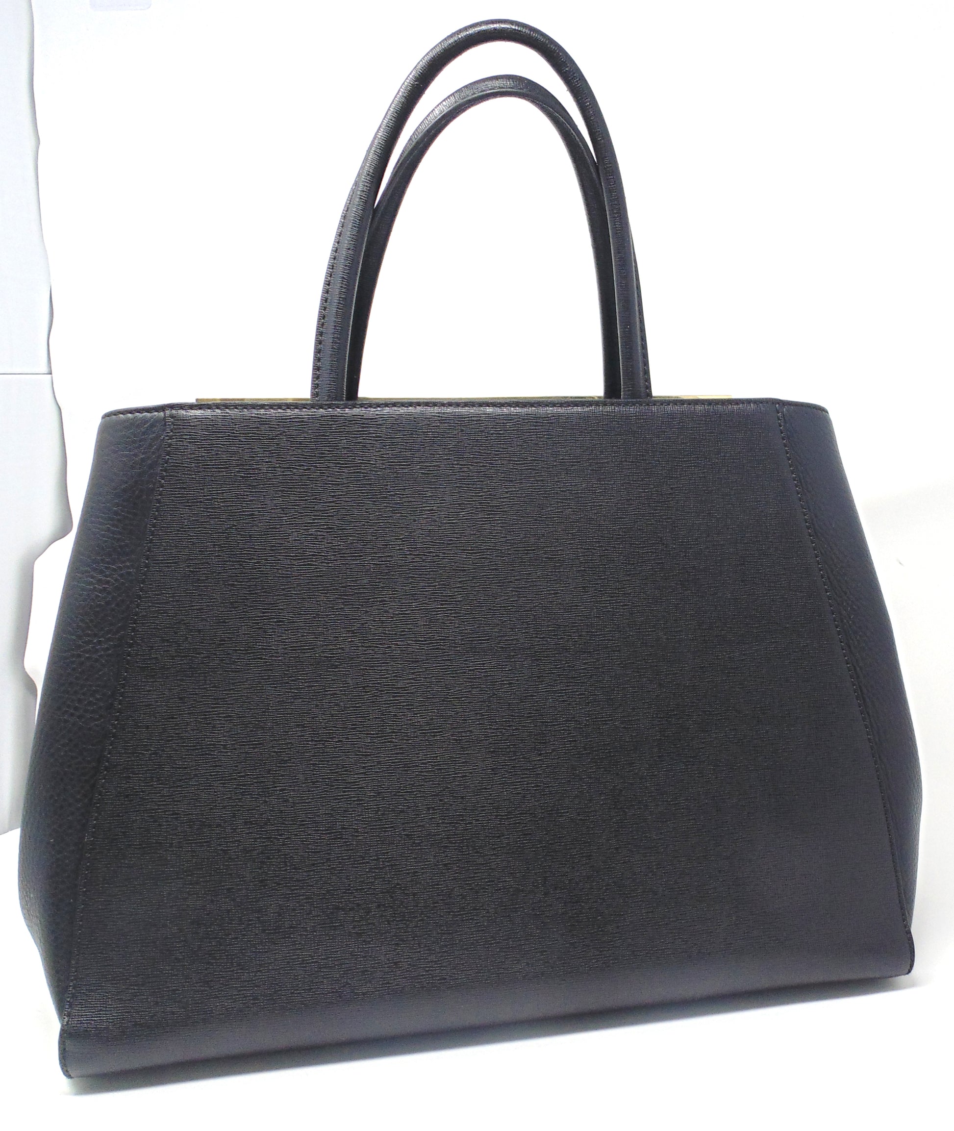Fendi Tote Black Patent Leather Satchel