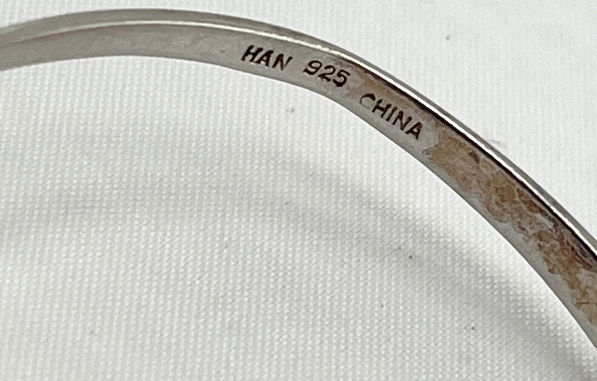 925 Sterling Silver Butterfly Cuff Bracelet