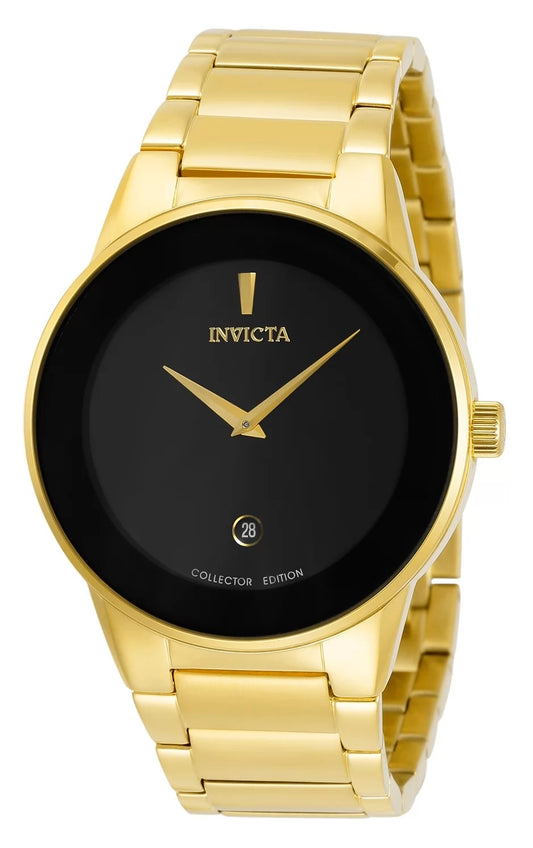 Invicta Men's Specialty Quartz 2 Hand Black Dial Watch