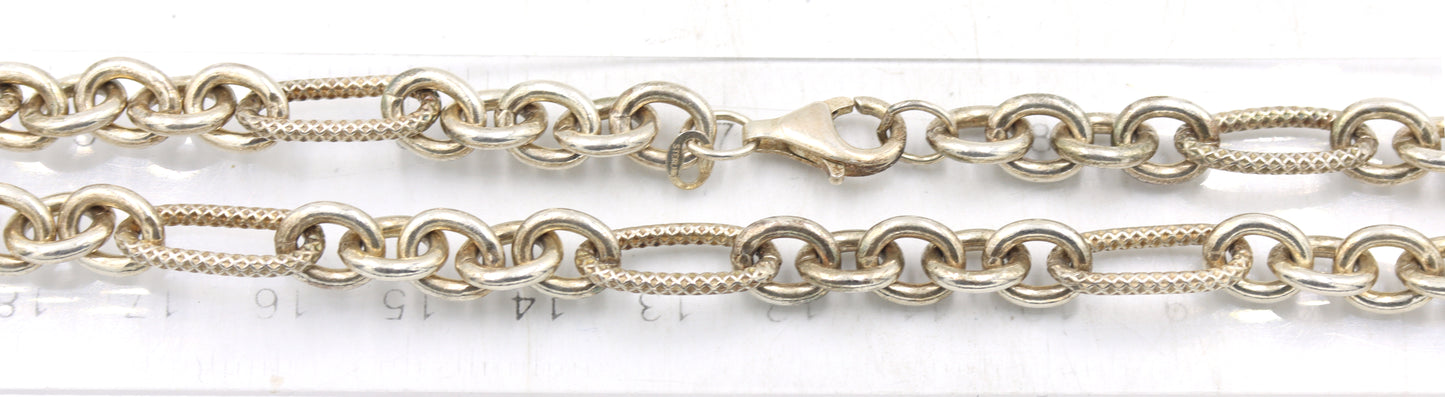 Group lot of 2 Vintage 925 sterling silver necklaces