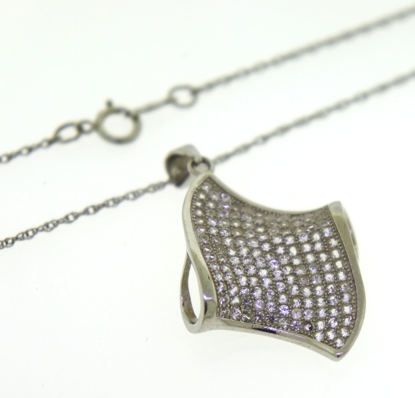 Sterling Silver Cubic Zirconia Necklace