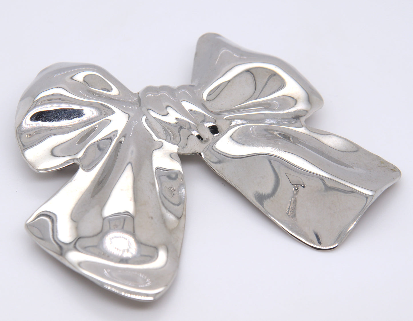 925 Sterling Silver Bow Pin Brooch