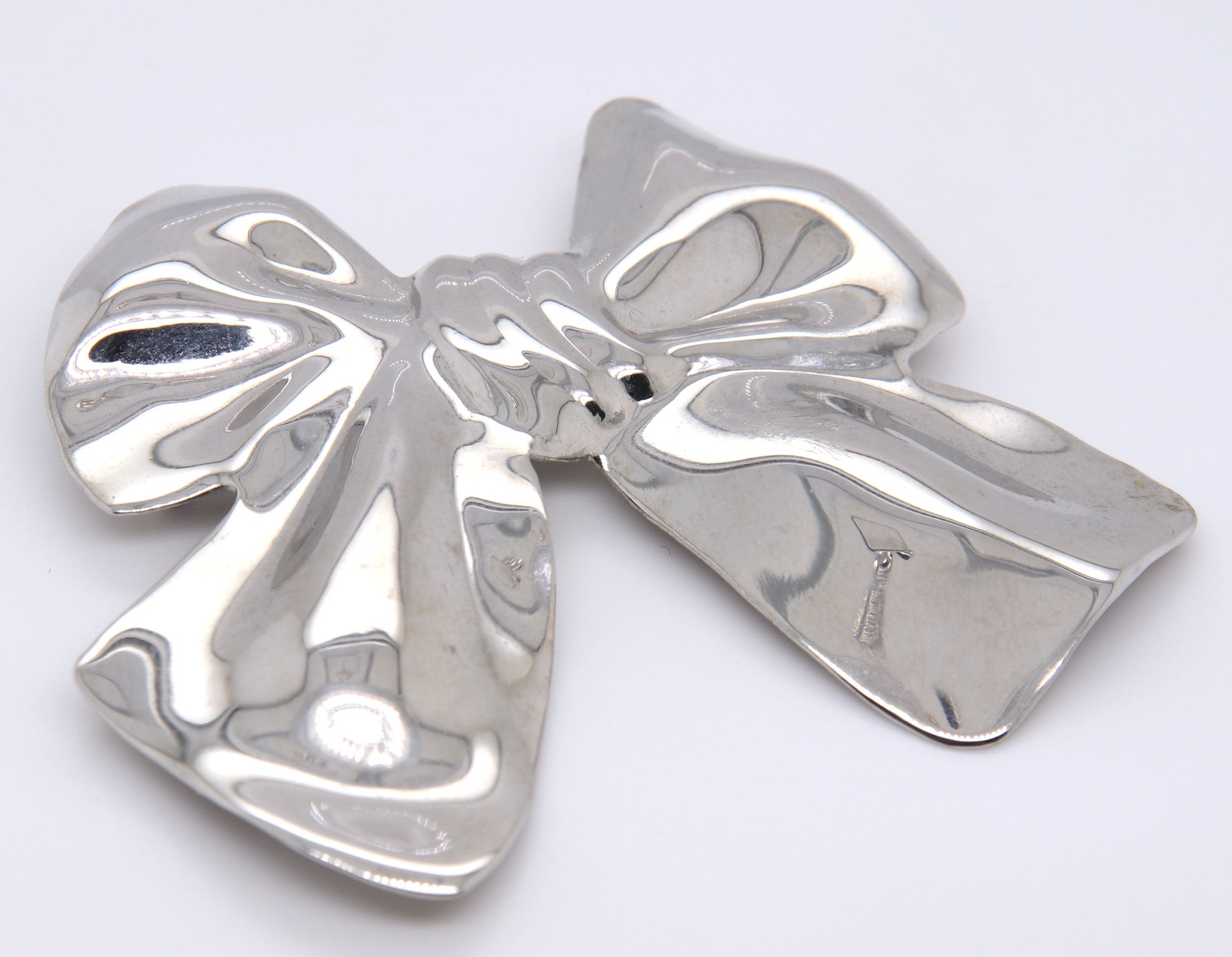 925 Sterling Silver Bow Pin Brooch