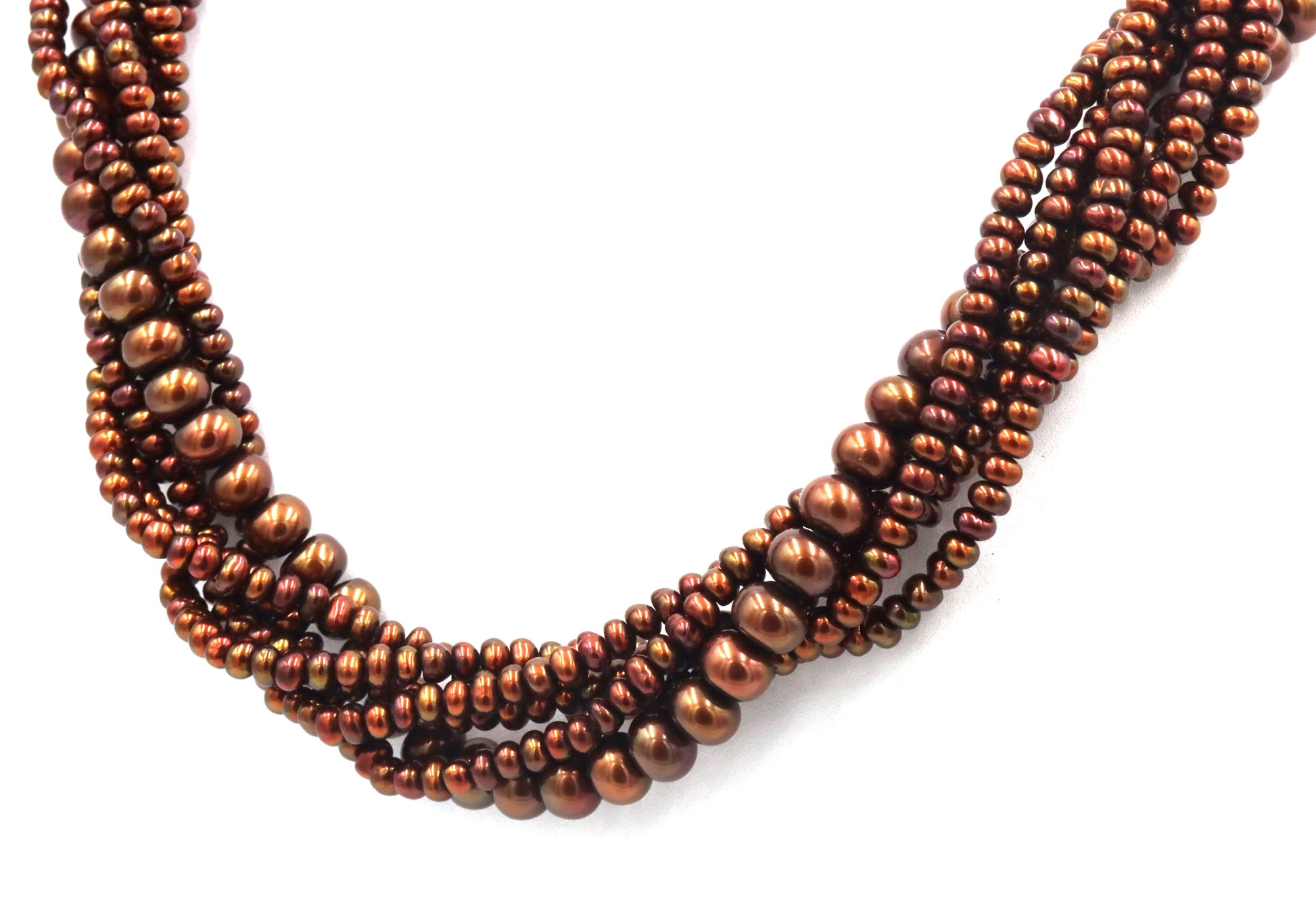 Honora pearl multi strand twisted necklace