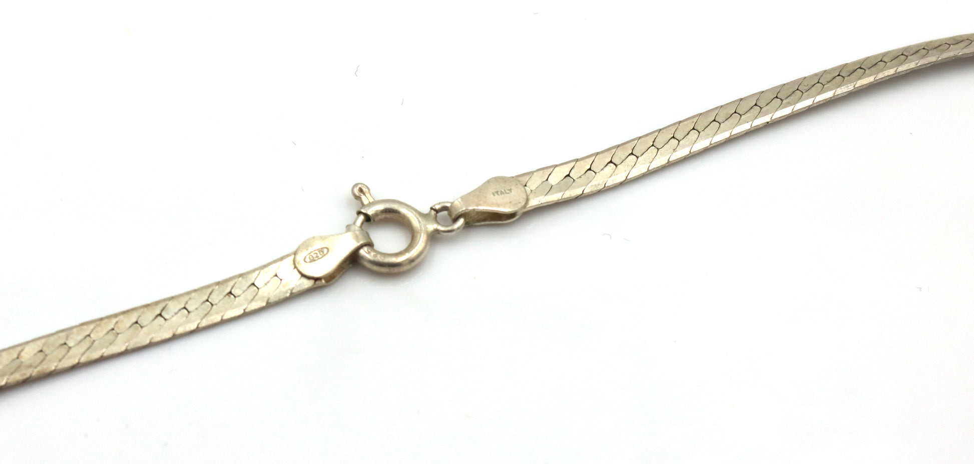 Lot of 3 Italian Vintage 925 sterling silver Herringbone chains