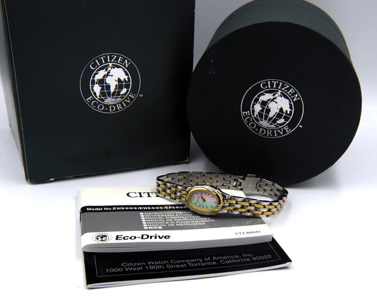 Citizen Eco Drive quartz MOP dial watch