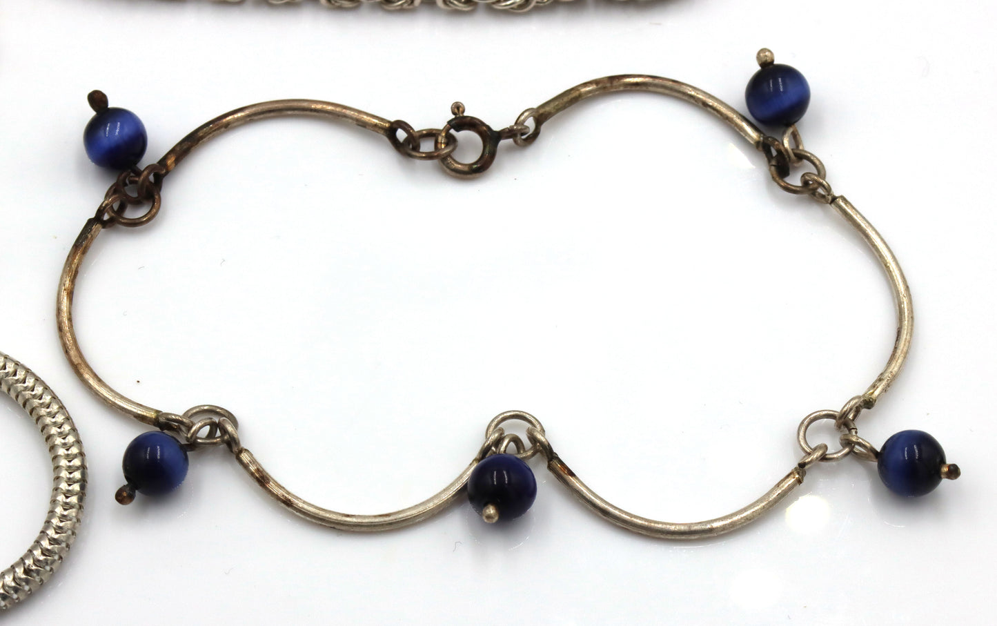 Group lot of 6 Vintage 925 sterling silver bracelets