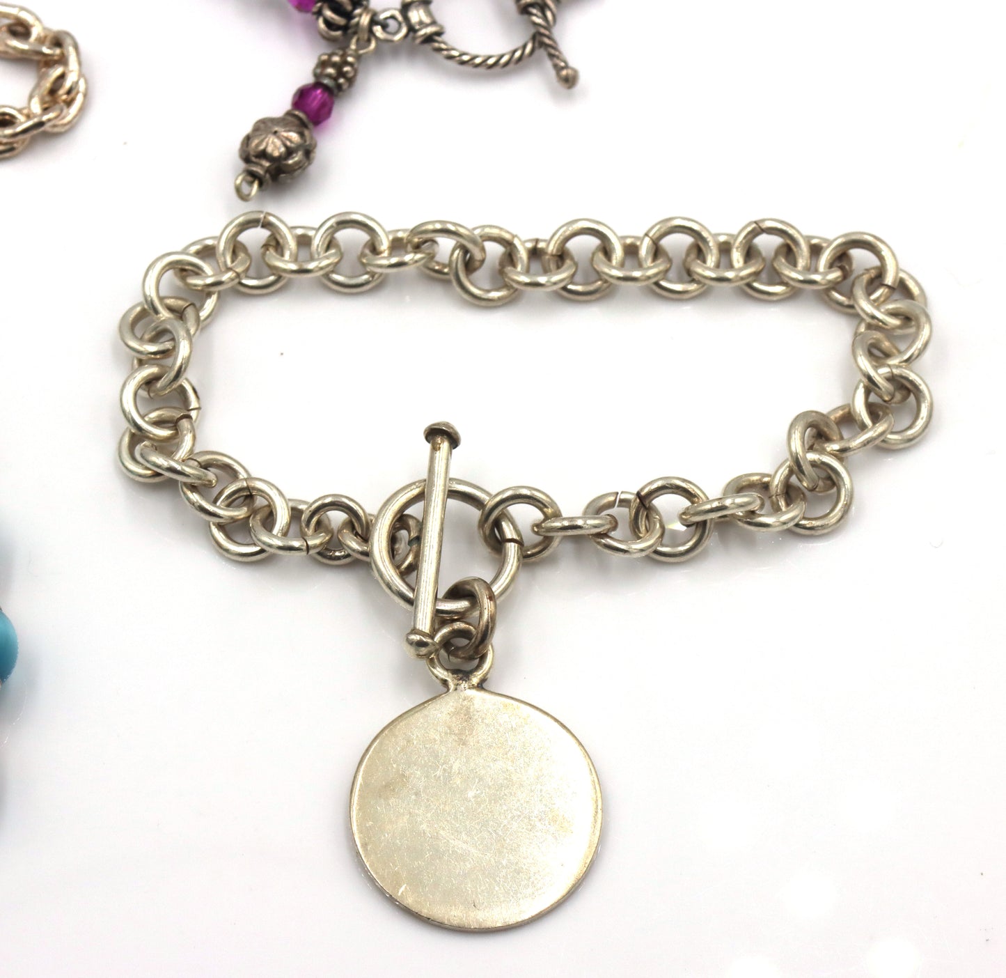 Group lot of 5 vintage 925 sterling silver bracelets