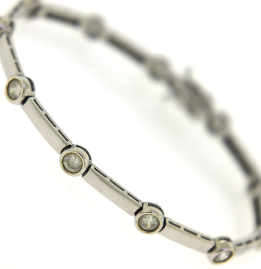 925 Sterling Silver Cubic Zirconia Bracelet