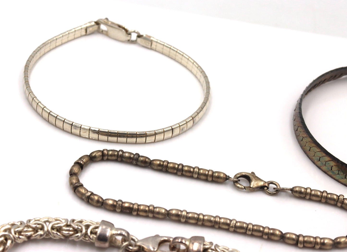 Vintage 925 sterling silver group lot of 7 bracelets