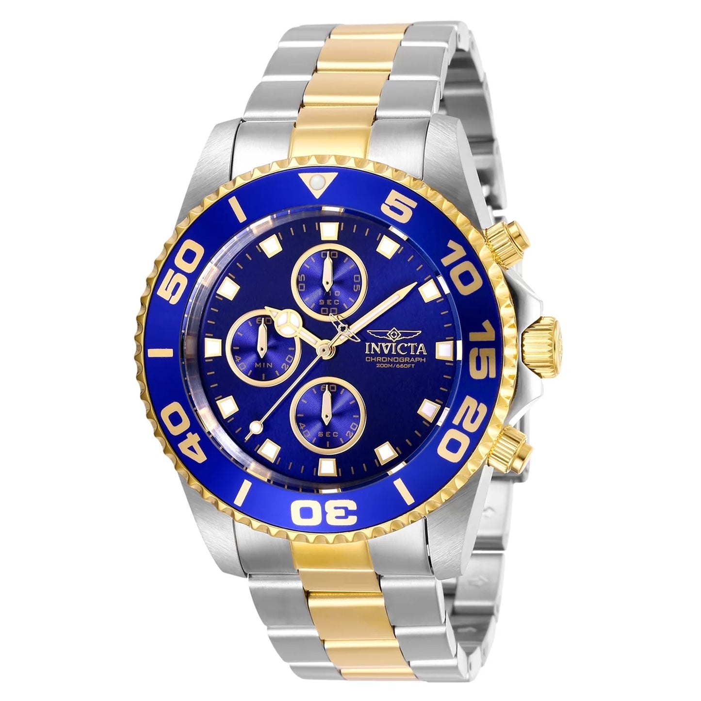 Invicta Men's Pro Diver Quartz Multifunction Blue Dial Watch