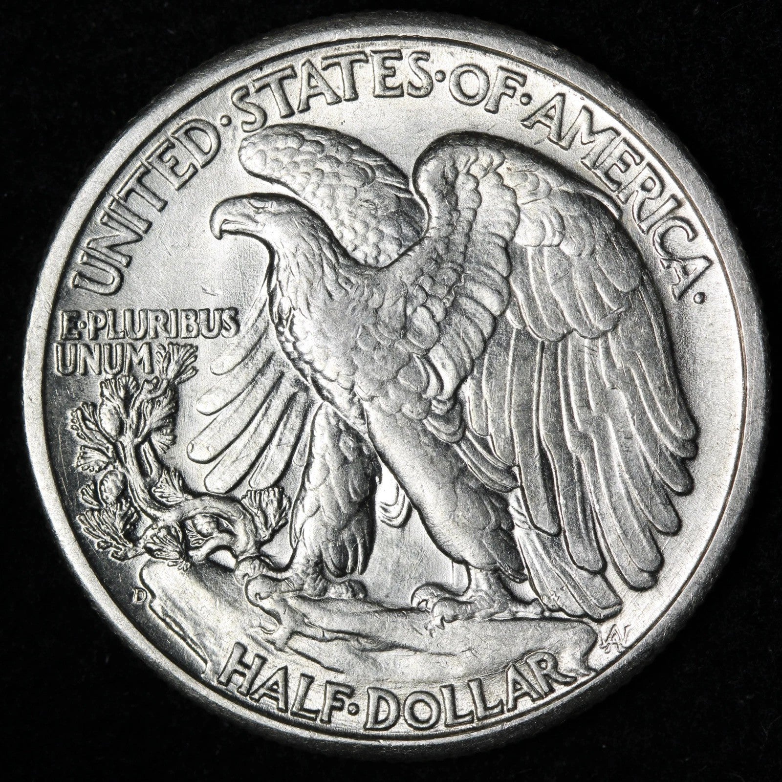 1944-D Walking Liberty Silver Half Dollar Denver Mint 90% Silver About Uncirculated (AU)