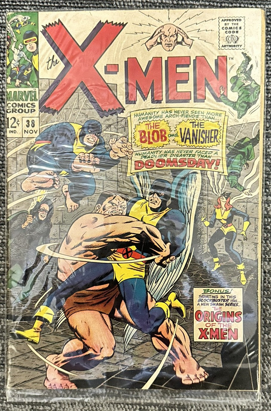 The X-Men #38 (Marvel Comics, Nov. 1967) Silver Age Comic Book