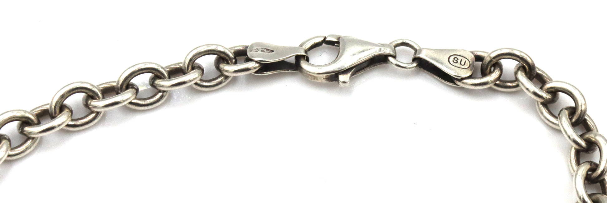 Lot of 2 Vintage 925 sterling silver bracelets
