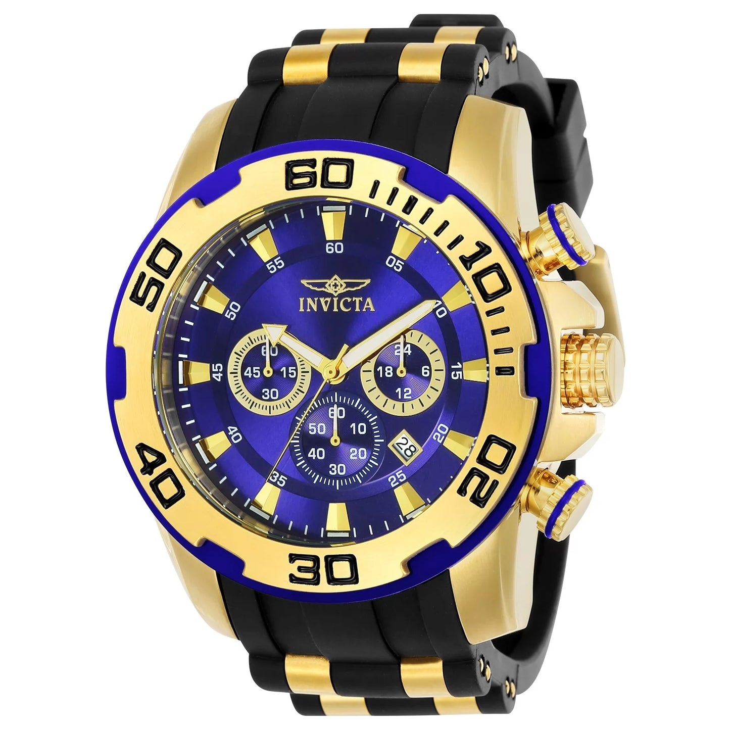 Invicta Men's Pro Diver Quartz Chronograph Blue Dial Watch