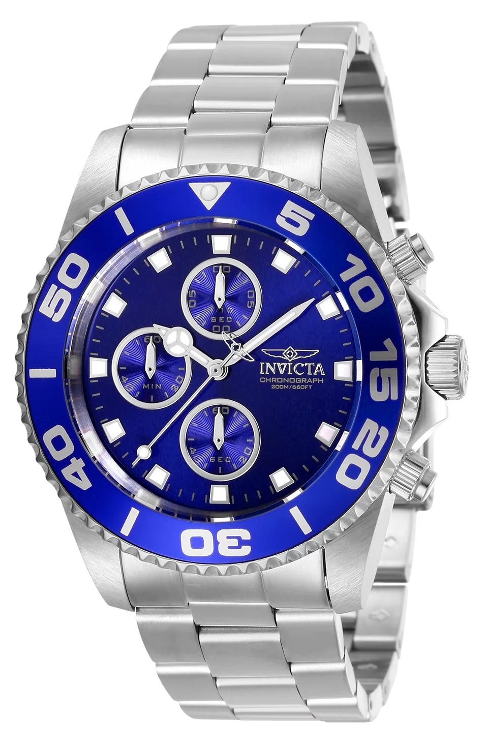 Invicta Men's Pro Diver  Quartz Multifunction Blue Dial Watch