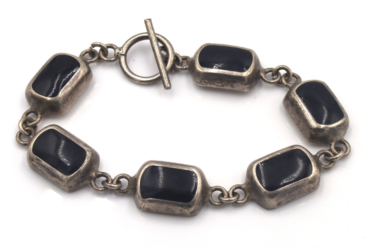 Group lot of 3 vintage 925 sterling silver bracelets