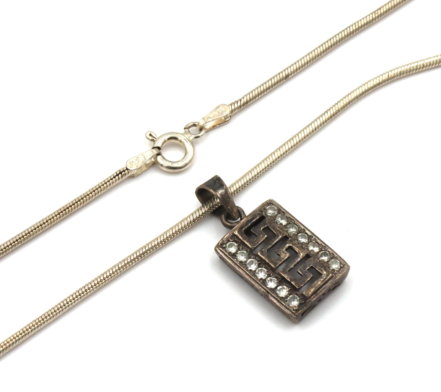 Vintage 925 sterling silver group lot of 8 vintage 925 sterling silver necklaces