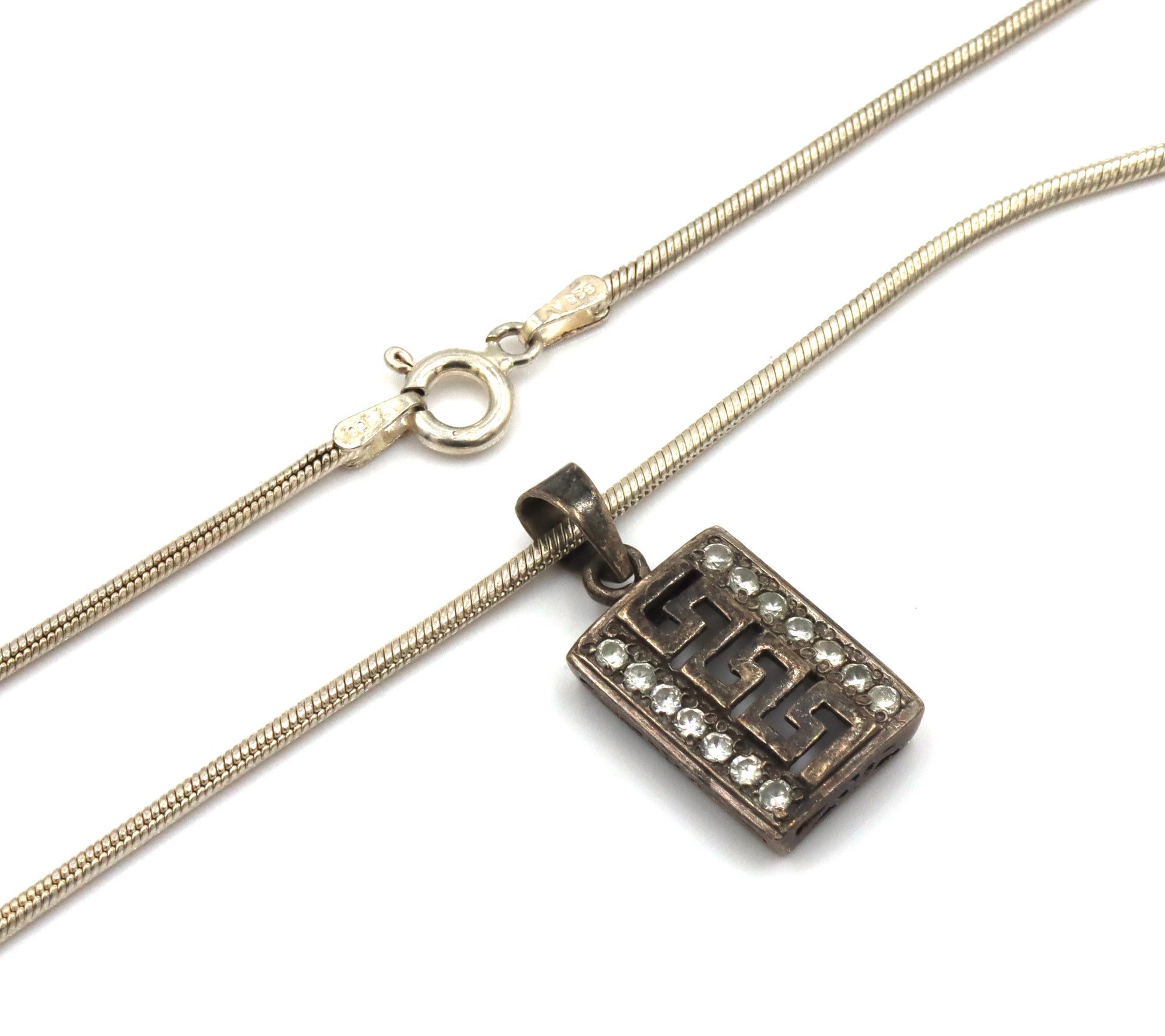 Vintage 925 sterling silver group lot of 8 vintage 925 sterling silver necklaces