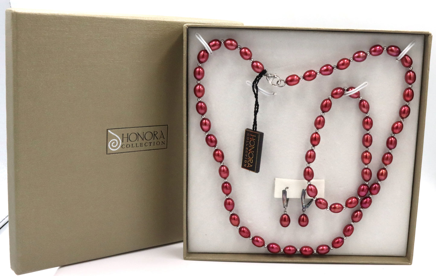 Set of Honora necklace, bracelet and earrings